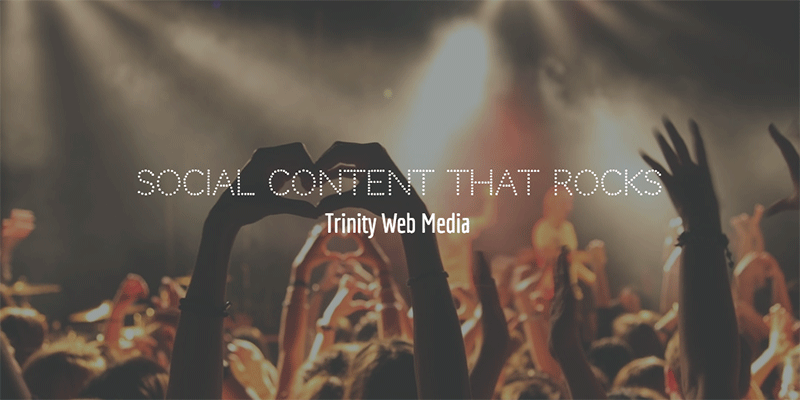 social content blog - trinity web media